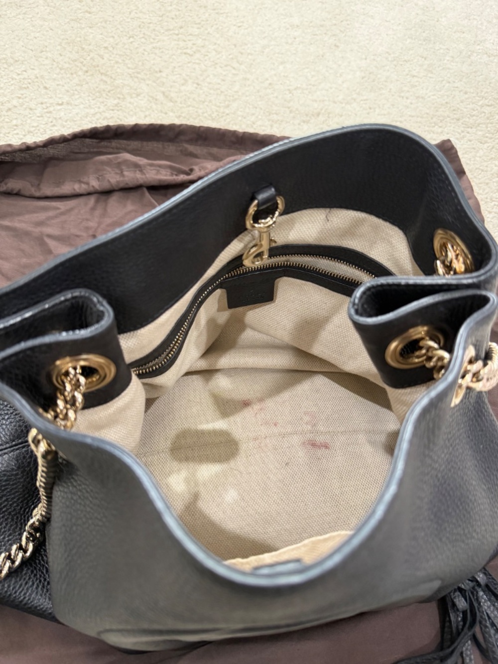 Gucci Soho Chain Shoulder Tote Bag - Picture 3 of 5